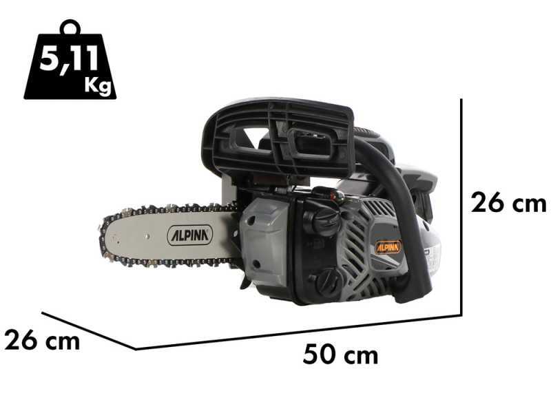 Alpina APR 26 - Motosierra de mezcla de poda - Espada de 25 cm