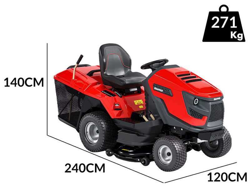 Snapper RTX102 - Tractor cortac&eacute;sped - Briggs&amp;Stratton 724cc - Recogedor - mulching