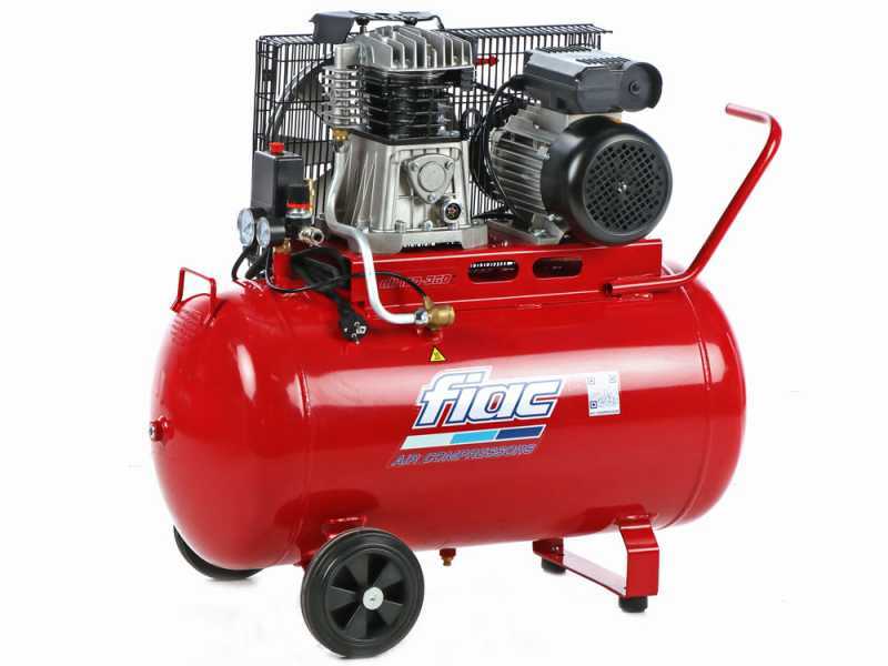 FIAC AB 100/360 M - Compresor de aire el&eacute;ctrico monof&aacute;sico de correa - Motor 3 HP - 100 L