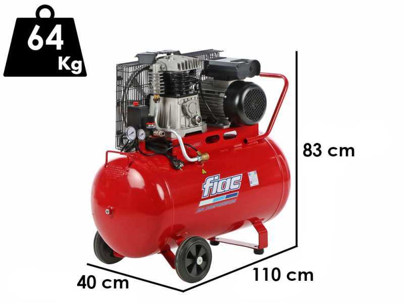 FIAC AB 100/360 M - Compresor de aire el&eacute;ctrico monof&aacute;sico de correa - Motor 3 HP - 100 L
