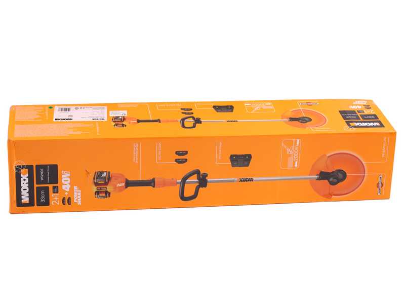 Worx WG183E - Desbrozadora de bater&iacute;a - 40V - 2x20/2Ah