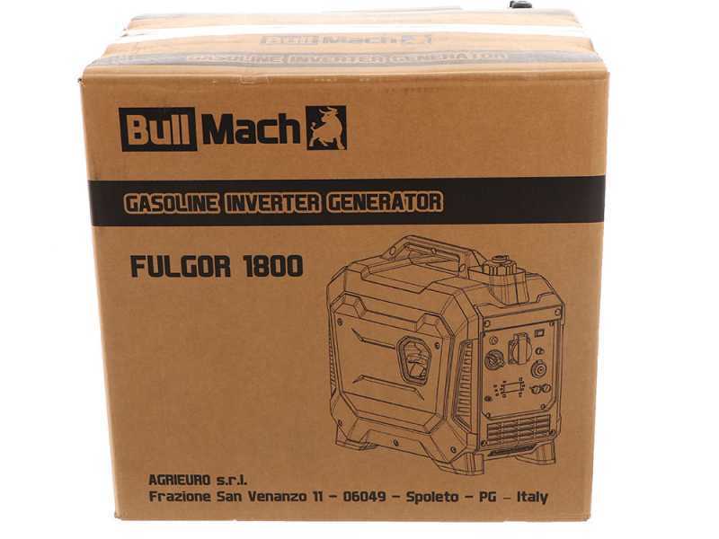 BullMach Fulgor 1800 - Generador de corriente inverter 2 kW - Continua 1,8 kW monof&aacute;sico