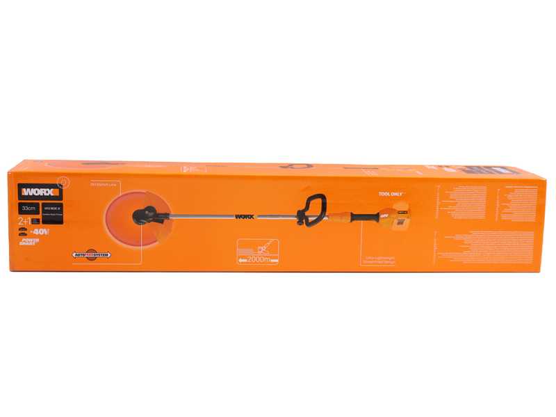 Worx WG183E.9 - Desbrozadora de bater&iacute;a - 40V - BATER&Iacute;A Y CARGADOR NO EST&Aacute;N INCLUIDOS