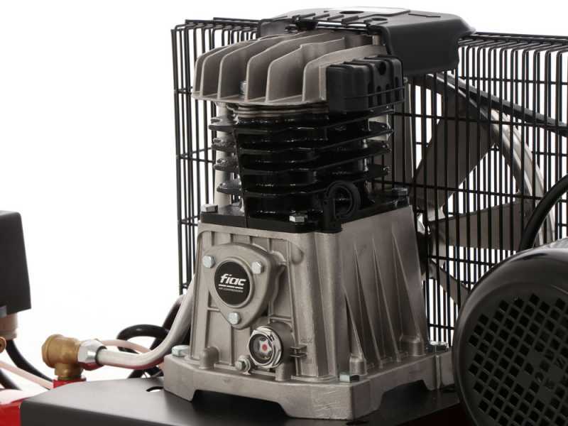 FIAC AB 150/348 - Compresor de aire el&eacute;ctrico monof&aacute;sico de correa - Motor 3 HP - 150 L