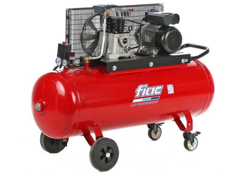 FIAC AB 150/348 - Compresor de aire el&eacute;ctrico monof&aacute;sico de correa - Motor 3 HP - 150 L