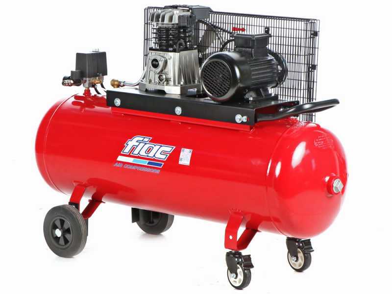 FIAC AB 150/348- Compresor de aire el&eacute;ctrico trif&aacute;sico de correa - Motor 3 HP - 150 L