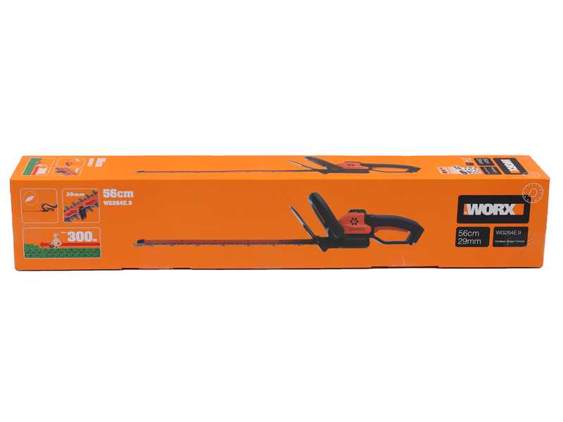 Worx WG264E.9 - Cortasetos de bater&iacute;a - 20V - BATER&Iacute;A Y CARGADOR NO EST&Aacute;N INCLUIDOS