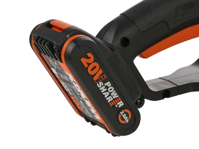 Worx WG264E.9 - Cortasetos de bater&iacute;a - 20V - BATER&Iacute;A Y CARGADOR NO EST&Aacute;N INCLUIDOS