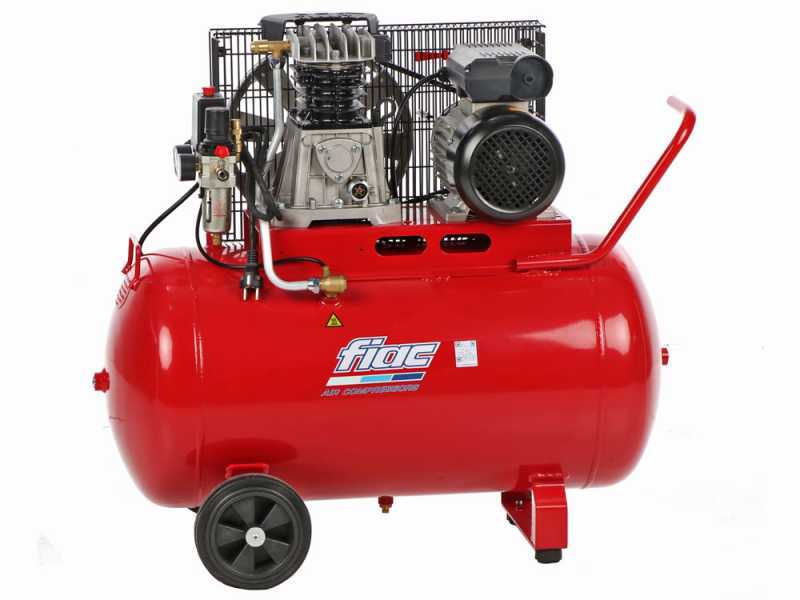 FIAC AB 100/268 - Compresor de aire el&eacute;ctrico monof&aacute;sico de correa - Motor 2 HP - 100 L