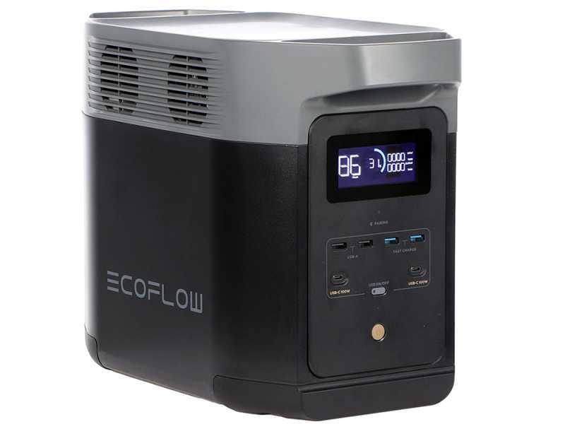EcoFlow Delta 2 - Bater&iacute;a Estaci&oacute;n de energ&iacute;a Port&aacute;til - 1800W - 1024 Wh/51.2V