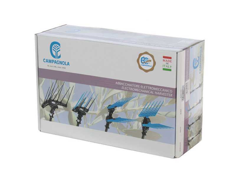 Campagnola Elektra - P&eacute;rtiga de aluminio de 150-220 cm - Vareador de aceitunas de bater&iacute;a