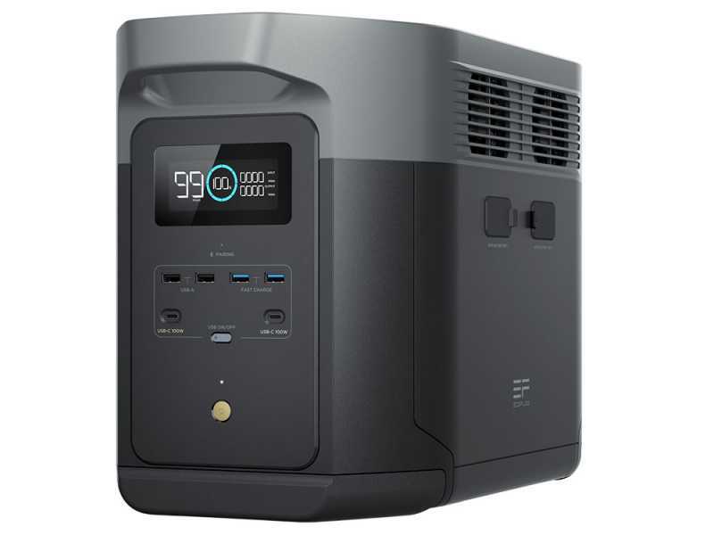 EcoFlow Delta 2 Max - Bater&iacute;a Estaci&oacute;n de energ&iacute;a Port&aacute;til - 2400W - 2048Wh/51.2V