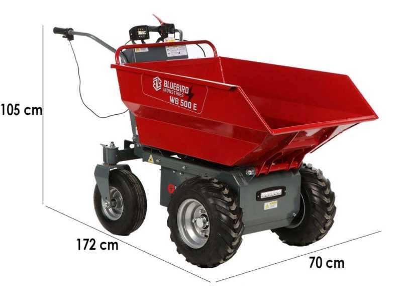 Blue Bird WB 500E - Carretilla de bater&iacute;a - 48 V 32 Ah - Caja dumper