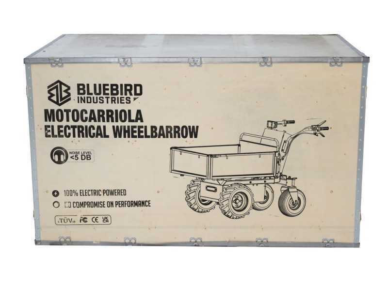 Blue Bird WB 500EH - Carretilla de bater&iacute;a - 48 V 32 Ah - Caja dumper con volteo hidr&aacute;ulico