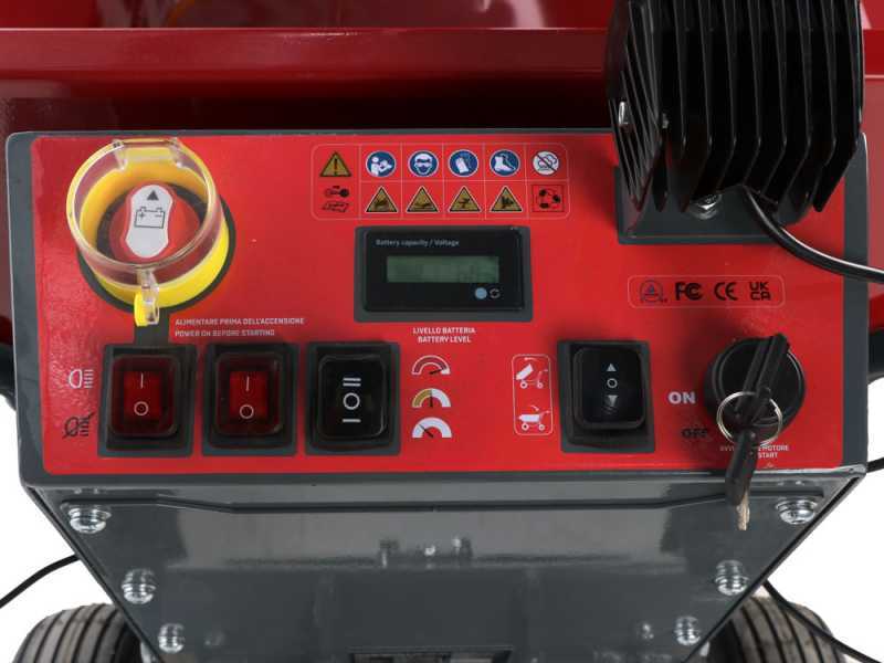 Blue Bird WB 500EH - Carretilla de bater&iacute;a - 48 V 32 Ah - Caja dumper con volteo hidr&aacute;ulico