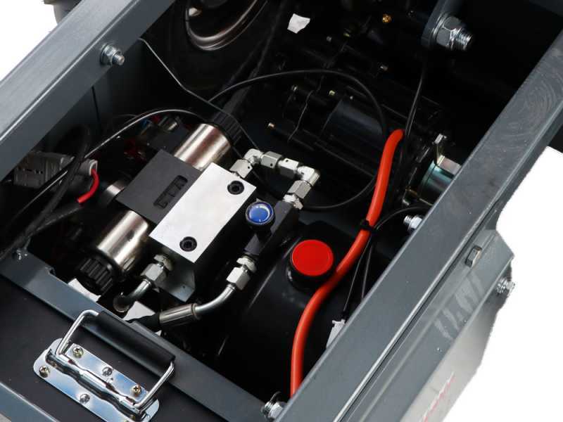 Blue Bird WB 500EH - Carretilla de bater&iacute;a - 48 V 32 Ah - Caja dumper con volteo hidr&aacute;ulico