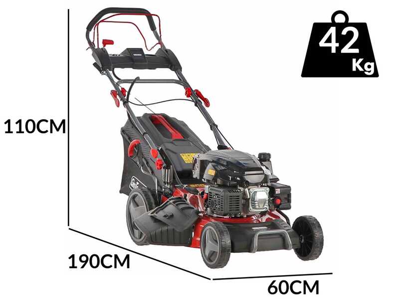 Geotech PRO S53-225 BMSGW ES - Cortac&eacute;sped autopropulsado 4en1 - Arranque el&eacute;ctrico