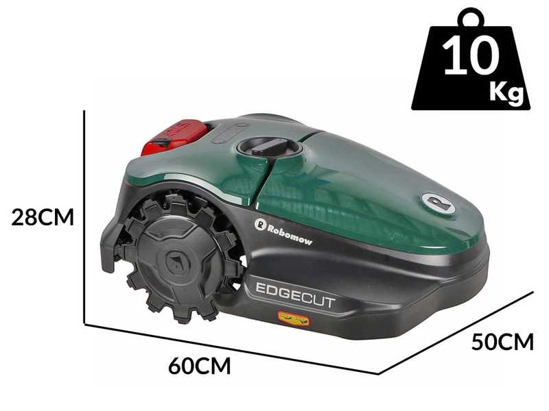 Robomow RKS 1500 - Robot cortac&eacute;sped con per&iacute;metro - Con bater&iacute;a de litio 18,5V 4,9Ah