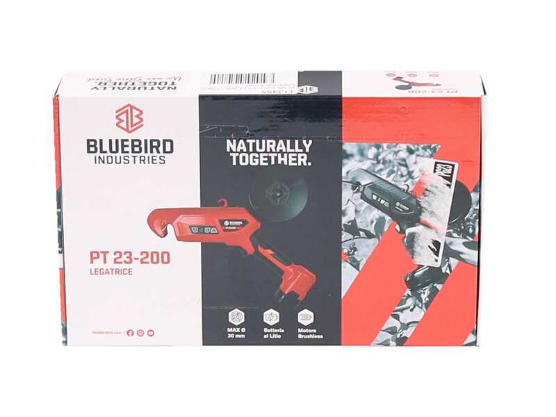 BLUE BIRD PT23-200 - Atadora de vi&ntilde;a el&eacute;ctrica de bater&iacute;a - 2 Bater&iacute;as de 14,4V - 2,5Ah