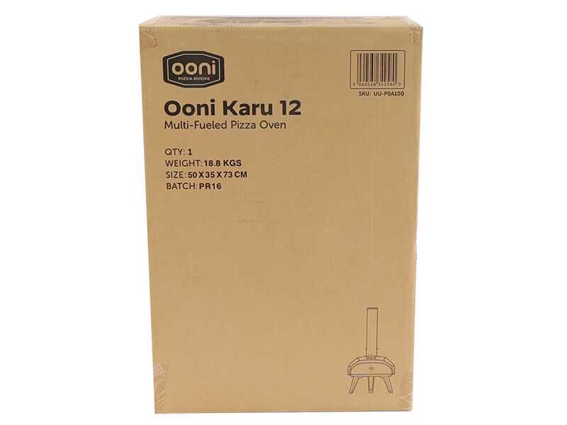 Ooni KARU 12 G - Horno de le&ntilde;a para pizza  - Capacidad de cocci&oacute;n: 1 pizza