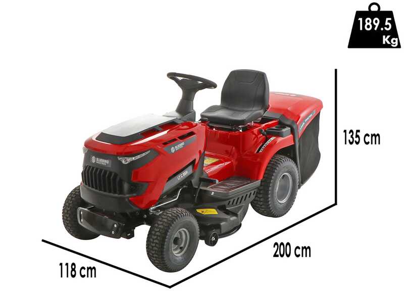 Blue Bird LT C 92H - Tractor cortac&eacute;sped con cambio hidrost&aacute;tico - recogedor 245 L