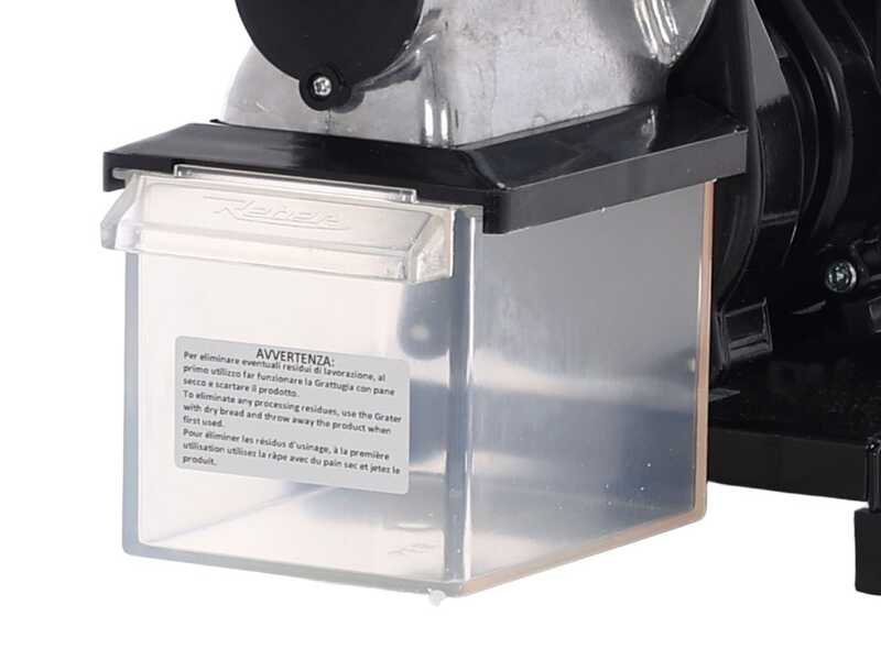 Reber 9030N - Rallador el&eacute;ctrico - N.3 - 400W Motor el&eacute;ctrico de inducci&oacute;n profesional - INOX