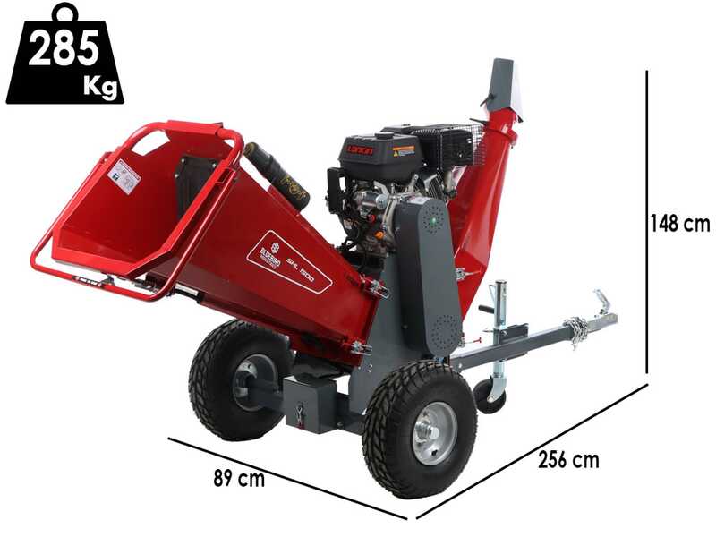 Blue Bird SHL 1500 - Biotrituradora de gasolina - Motor Loncin G420FD