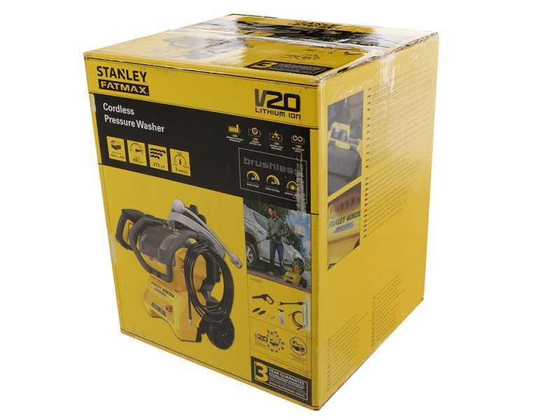 Stanley SFMCPW1500B-XJ - Hidrolimpiadora de bater&iacute;a - 100 bar - BATER&Iacute;A Y CARGADOR NO EST&Aacute;N INCLUIDOS