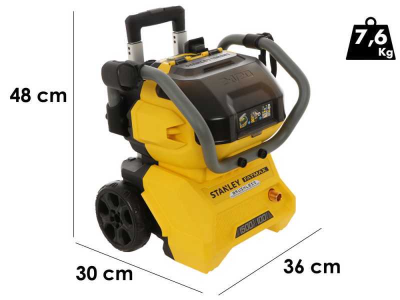 Stanley SFMCPW1500B-XJ - Hidrolimpiadora de bater&iacute;a - 100 bar - BATER&Iacute;A Y CARGADOR NO EST&Aacute;N INCLUIDOS