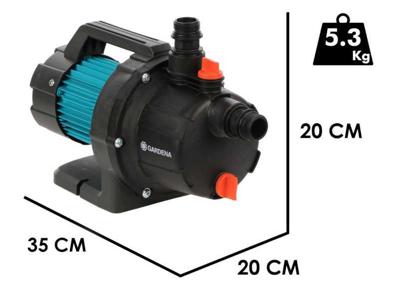 Gardena 3000/4 BASIC - Bomba de jard&iacute;n - 600W - 3.000 l/h - 3.5 bar