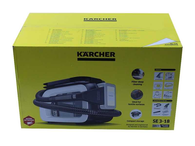 K&auml;rcher SE 3-18 Compact - Lavamoquetas - Aspirador de l&iacute;quidos - 18 V 2,5 Ah
