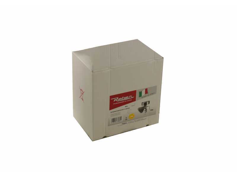 Reber 8501 N - Trituradora de tomate manual N.5 - Tolva y bandeja de plástico