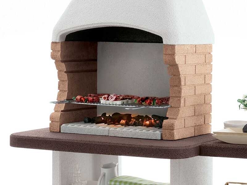 Palazzetti Jesolo 2 - Barbacoa de obra para le&ntilde;a y carb&oacute;n