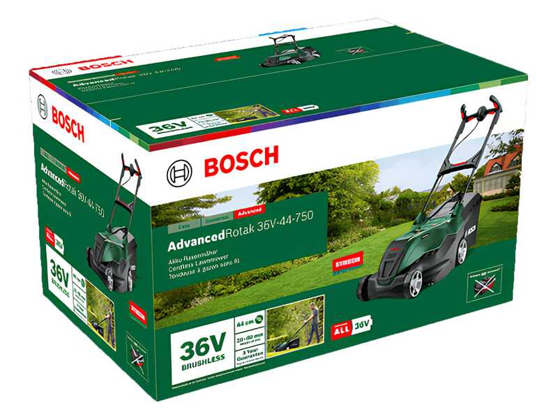 Bosch AdvancedRotak 36V-44-750 - cortac&eacute;sped de bater&iacute;a - 36V - corte 44 cm - BATER&Iacute;A Y CARGADOR NO EST&Aacute;N INCLUIDOS