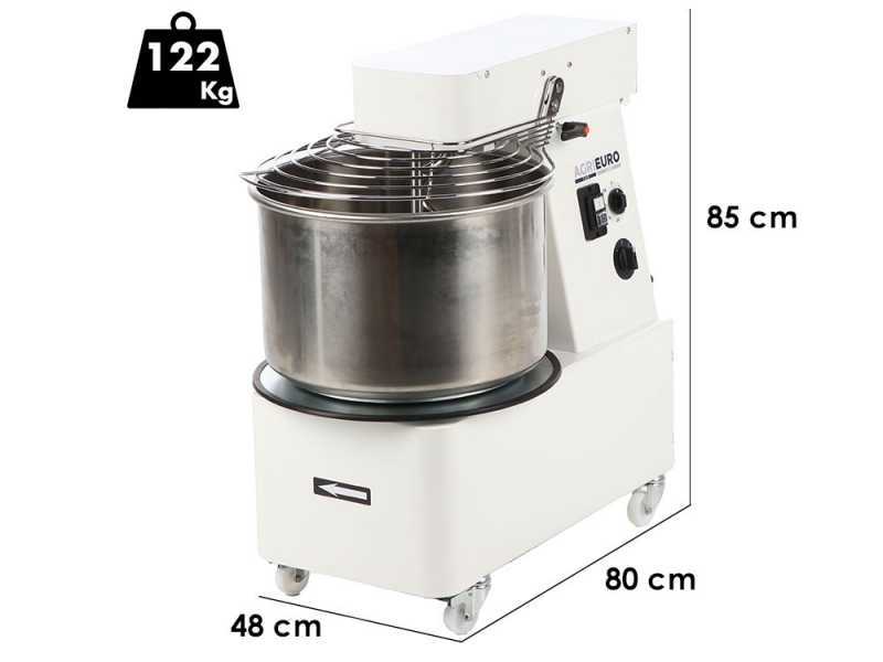 Mixer 5000 T-2G Deluxe - Amasadora de espiral abatible - Capacidad 40Kg - Trif&aacute;sica 2 velocidades