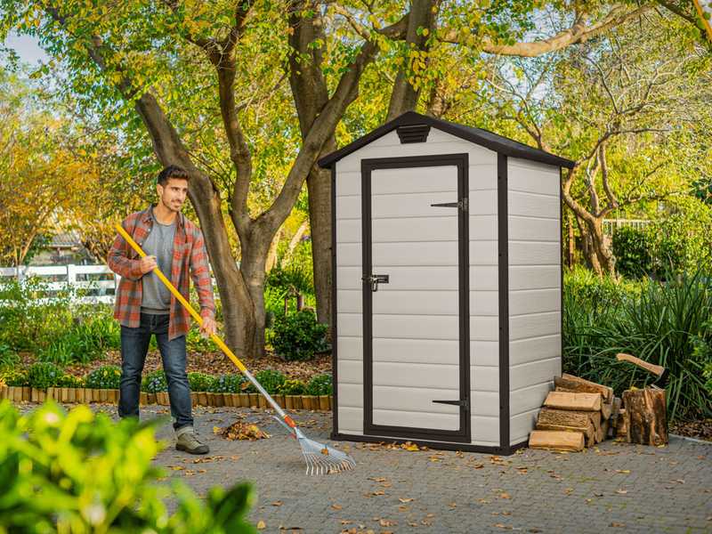 Keter Manor beis - Caseta de jard&iacute;n para herramientas - 129x103x196 cm