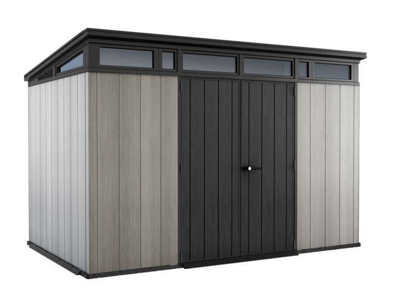 Keter Artisan gris - Caseta de jard&iacute;n - Con puerta de dos hojas - 342x218x226 cm