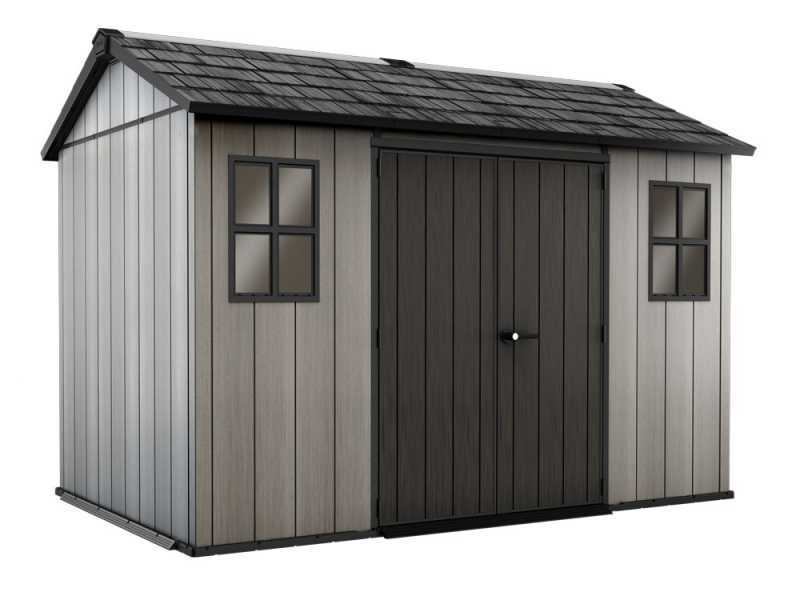 Keter Oakland 1175 - Caseta de jard&iacute;n - Con ventanas delanteras - 350x229x254 cm
