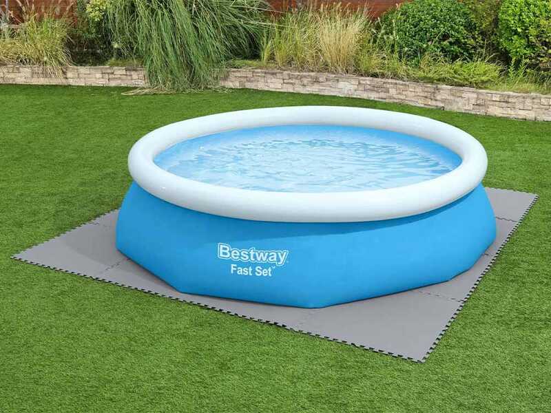Protector de suelo para piscina 78x78 cm Gris - Bestway