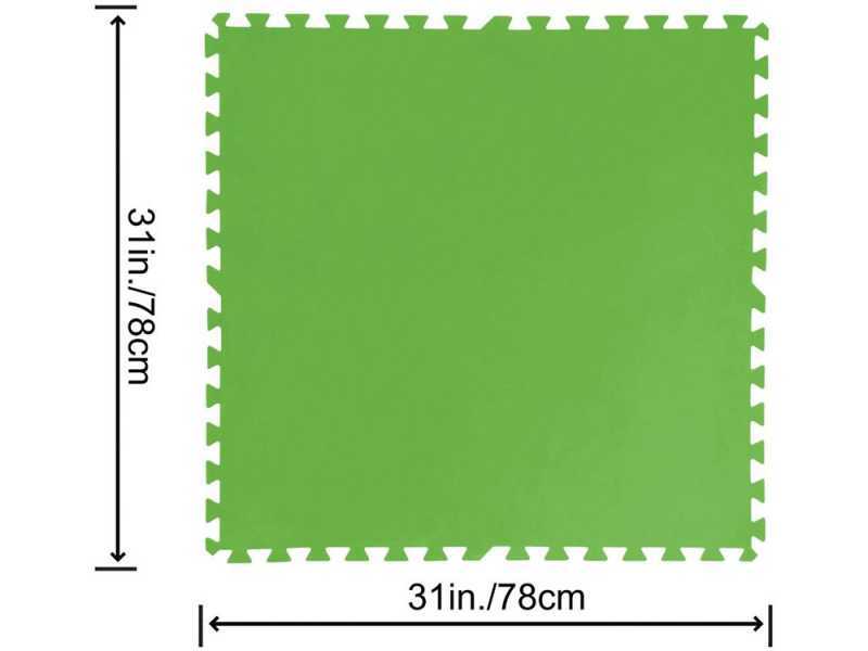 Protector de suelo para Piscina 78x78 cm Verde - INTEX