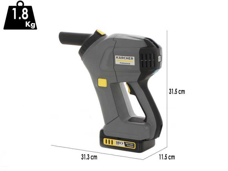 Karcher Pro HV 1/1 Bp FS - Aspirador de bater&iacute;as - BATER&Iacute;A Y CARGADOR NON EST&Aacute;N INCLUIDOS