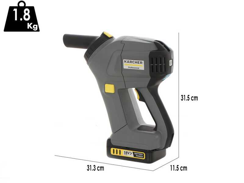 Karcher Pro HV 1/1 Bp FS - Aspirador port&aacute;til de bater&iacute;a - 18 V - BATER&Iacute;A Y CARGADOR NO EST&Aacute;N INCLUIDOS