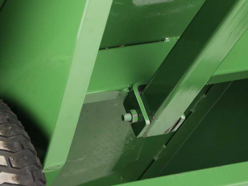 Francini FQ4 - Remolque de acero para tractor cortac&eacute;sped - 120x90(h 25 cm)