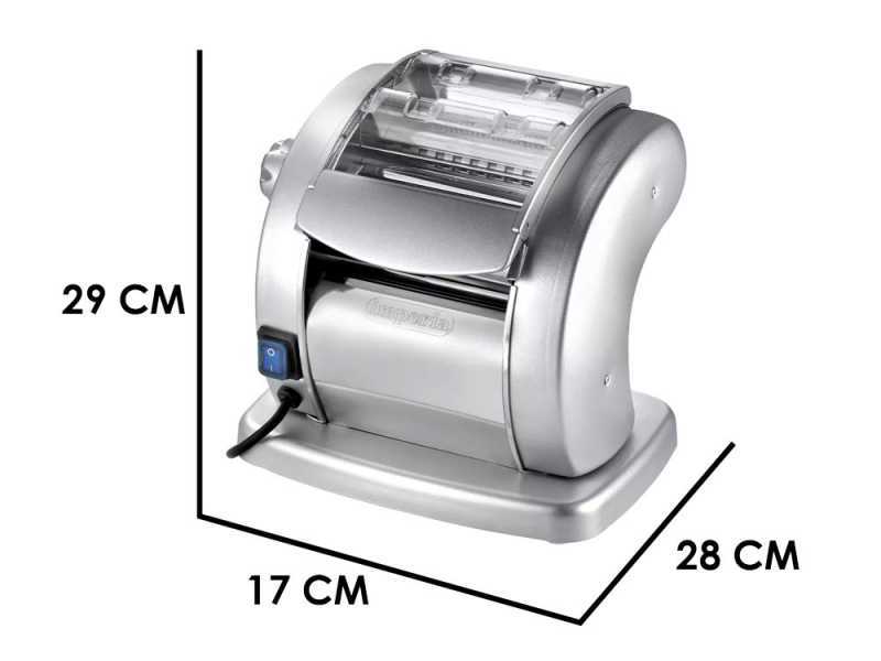 Imperia PastaPresto Classica Gris Plata - M&aacute;quina el&eacute;ctrica de hacer pasta INOX