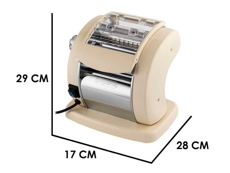 Imperia PastaPresto Classica Crema - M&aacute;quina el&eacute;ctrica de hacer pasta INOX