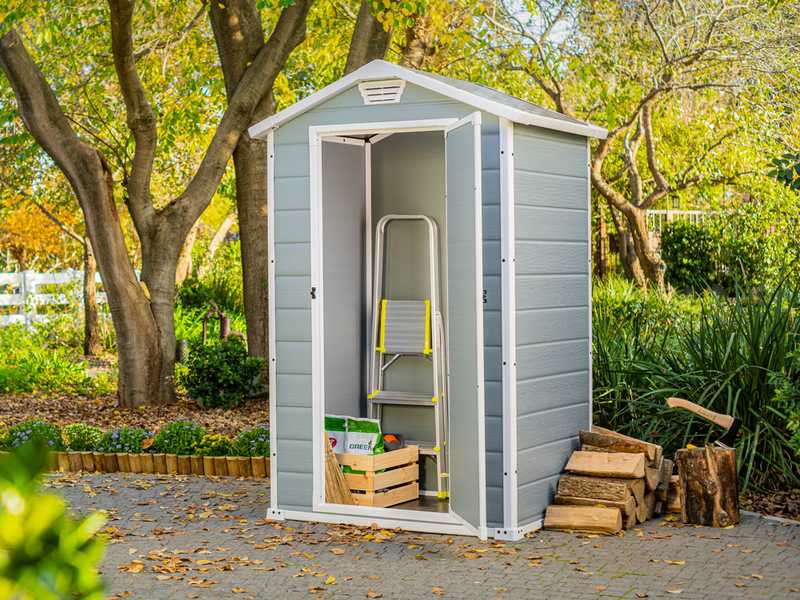 Keter Manor gris - Caseta de jard&iacute;n para herramientas