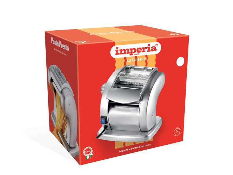 Imperia PastaPresto Classica Rojo - M&aacute;quina el&eacute;ctrica de hacer pasta INOX