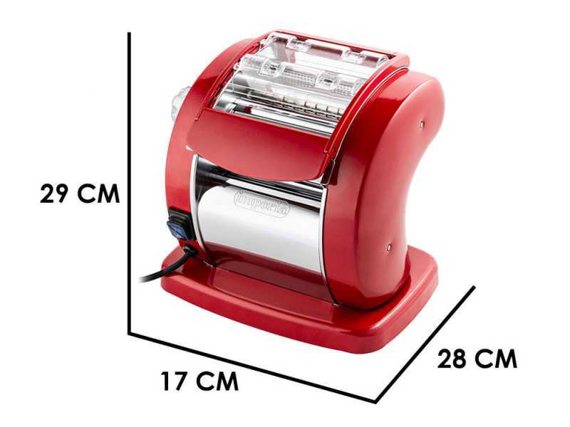 Imperia PastaPresto Classica Rojo - M&aacute;quina el&eacute;ctrica de hacer pasta INOX