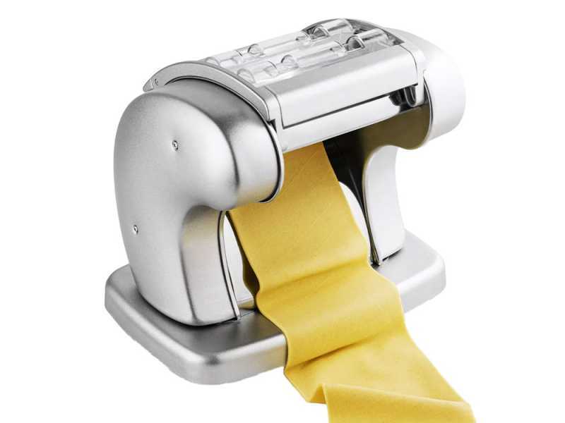 Imperia PastaPresto Gourmet Gris Plata - M&aacute;quina el&eacute;ctrica de hacer pasta INOX