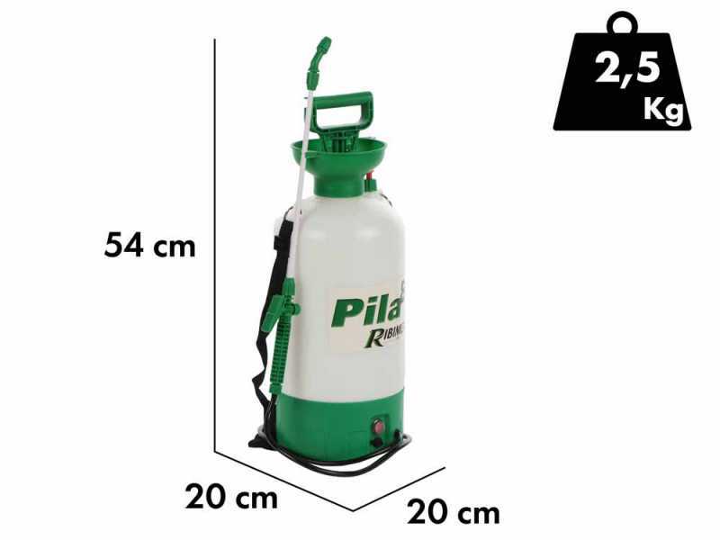 Ribimex PILA 8 - Pulverizador de mochila a bater&iacute;a - 8 litros - 12V/4Ah